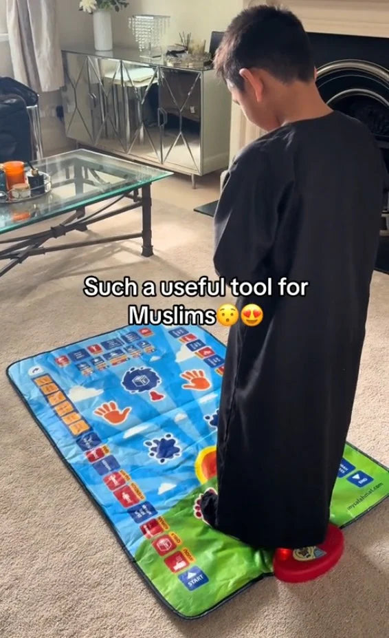 Islamic Mat for Children Education, A rug for teaching the five daily prayers and ablution